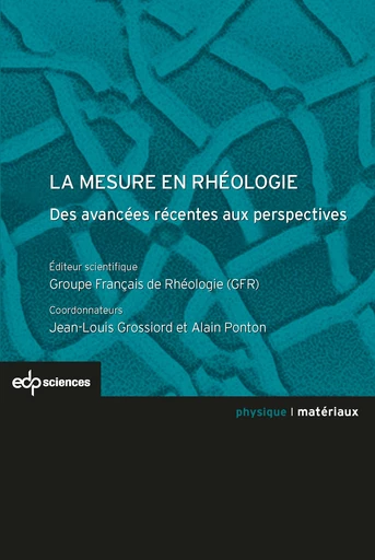 La mesure en rhéologie -  - EDP Sciences