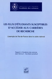 Les flux d'étudiants susceptibles d'accéder aux carrières de recherche