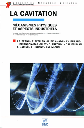 La cavitation - Jean-Pierre Franc, François Avellan, Brahim Belahadji, Jean-Yves Billard, Laurence Briançon-Marjollet, Didier Fréchou, Daniel-H. Fruman, Ayat Karimi, Jean-Louis Kueny, Jean-Marie Michel - EDP Sciences