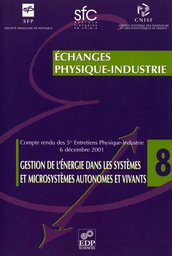 Gestion de l'énergie dans les systèmes et microsystèmes autonomes et vivants - Paul Lemoine - EDP Sciences