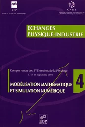 Modélisation mathématique et simulation numérique