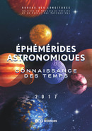 Ephémérides astronomiques 2017 -  IMCCE - EDP Sciences