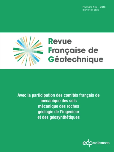 Recommandations pour la conception, le dimensionnement et la mise en œuvre des géostructures thermiques -  - EDP Sciences