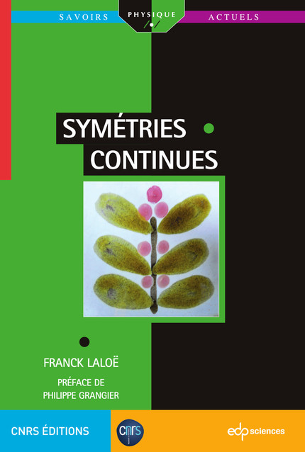 Symétries continues - Franck Laloë - EDP Sciences